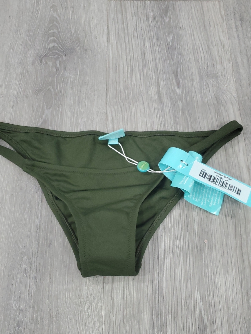 Melissa Odabash Mexico Bottom Size 40 USA 4 Khaki Olive - Picture 4 of 9